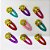 Adesivos EVA Glitter TicTac Florzinha Mod.1 - 10 unidades - Imagem 3