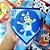 Bandanas Tecido Estampado Bluey - 10 unidades - Imagem 3