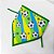 Bandanas Tecido Estampado Copa Brasil Mod.2 - 10 unidades - Imagem 4