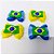Laço Borboleta Duplo Resinado Botao Copa Brasil - 10 unidades - Imagem 3