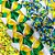Laço Pescoço Estampado Strass Copa Brasil - 10 unidades - Imagem 2