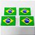 Laço Penteado Emborrachado Bandeira Copa Brasil - 10 unidades - Imagem 3