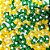 Laço Borboleta Duplo Resinado Pompom Copa Brasil - 10 unidades - Imagem 1
