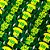Laço Borboleta Pespontada Jeans EVA Copa Brasil - 10 unidades - Imagem 1
