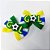 Laço Borboleta Estampado EVA Copa Brasil Mod.1 - 10 unidades - Imagem 4