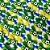 Laço Borboleta Estampado EVA Copa Brasil Mod.1 - 10 unidades - Imagem 1