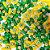 Laço Borboleta Duplo Resinado Pedraria Copa Brasil - 10 unidades - Imagem 1