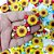 Laço Borboleta Duplo Floral PF Girassol Festa Junina - 10 unidades - Imagem 2