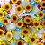 Laço Borboleta Duplo Floral PF Girassol Festa Junina - 10 unidades - Imagem 1