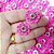 Laço Penteado Guipir Pedraria (Rosa Pink) - 10 unidades - Imagem 3
