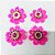 Laço Penteado Guipir Pedraria (Rosa Pink) - 10 unidades - Imagem 4