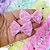 Laço Borboleta Voil Floral Strass - 10 unidades - Imagem 3