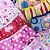 Babador Tricoline Estampado Franja Pompom Mod.2 - 10 unidades - Imagem 2