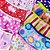 Babador Tricoline Estampado Franja Pompom Mod.2 - 10 unidades - Imagem 1