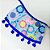 Babador Tricoline Estampado Franja Pompom Mod.2 - 10 unidades - Imagem 5