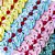 Laço Fuxico Folha Estampado Floral Pérola - 10 unidades - Imagem 1