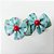 Laço Fuxico Folha Estampado Floral Pérola - 10 unidades - Imagem 7