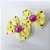 Laço Borboleta Estampado Floral Pérola - 10 unidades - Imagem 6