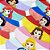 Bandanas Tecido Estampado 3D Princesas - 10 unidades - Imagem 1