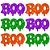 Adesivos EVA Glitter Boo Halloween - 20 unidades - Imagem 1
