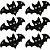 Adesivos EVA Glitter Morcego Halloween - 20 unidades - Imagem 1