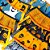 Babador Tricoline Estampado Halloween - 10 unidades - Imagem 1