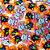 Laço Borboleta Duplo Sortidos PF Halloween Mod.1 - 10 unidades - Imagem 1