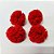 Laço Penteado Pompom Malha (Vermelho) Natal - 10 unidades - Imagem 4