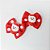 Laço Borboleta Estampado Poá Resina Noel Natal - 10 unidades - Imagem 4