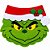Golas Feltro EVA Grinch Natal - 05 unidades - Imagem 1