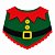 Golas Feltro EVA Duende Elfo Natal Mod.1 - 05 unidades - Imagem 1