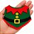 Golas Feltro EVA Duende Elfo Natal Mod.1 - 05 unidades - Imagem 2