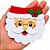 Golas Feltro EVA Papai Noel Natal - 05 unidades - Imagem 2