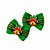 Laço Borboleta Duplo Pespontada Ouro Pedraria Natal Mod.3 - 10 unidades - Imagem 3