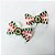 Laço Borboleta Duplo Estampado Pedraria Natal Mod.1 - 10 unidades - Imagem 4
