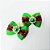 Laço Borboleta Duplo Estampado Pedraria Natal Mod.2 - 10 unidades - Imagem 4