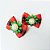 Laço Borboleta Duplo Estampado Florzinha Pedraria Natal Mod.1 - 10 unidades - Imagem 3