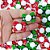 Laço Borboleta Duplo Estampado Pompom Natal - 10 unidades - Imagem 2