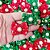 Laço Borboleta Estampado Guipir Pedraria Natal - 10 unidades - Imagem 2