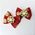 Laço Borboleta Estampado Pedraria Natal Mod.1 - 10 unidades - Imagem 3
