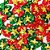 Laço Borboleta Estampado Estrela Ouro Natal - 10 unidades - Imagem 1