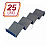 Expositor para bandejas de frios com 4 posições na cor preto (kit com 25 unidades) - Imagem 1
