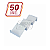 Expositor para bandejas de frios com 3 posições na cor branca (kit com 50 unidades) - Imagem 1