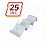Expositor para bandejas de frios com 3 posições na cor branca (kit com 25 unidades) - Imagem 1