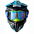 Óculos IMS One 2025 Motocross Trilha Enduro Azul e Fluor - Imagem 6