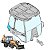 Vidro Inferior Lateral Traseiro Direito Retroescavadeira Case 580N - Imagem 1