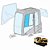 Vidro Superior da porta (Furo Menor) Caterpillar 320D 1566475 - Imagem 1