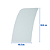 Vidro Superior da porta (Janela) Escavadeira Case CX220B - Imagem 3