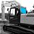 Vidro Vigia Traseiro Escavadeira Hyundai 71N6-02750 - Imagem 2