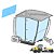 Vidro Vigia Traseiro New Rolland RG140B 84305468 (Nova) - Imagem 1
